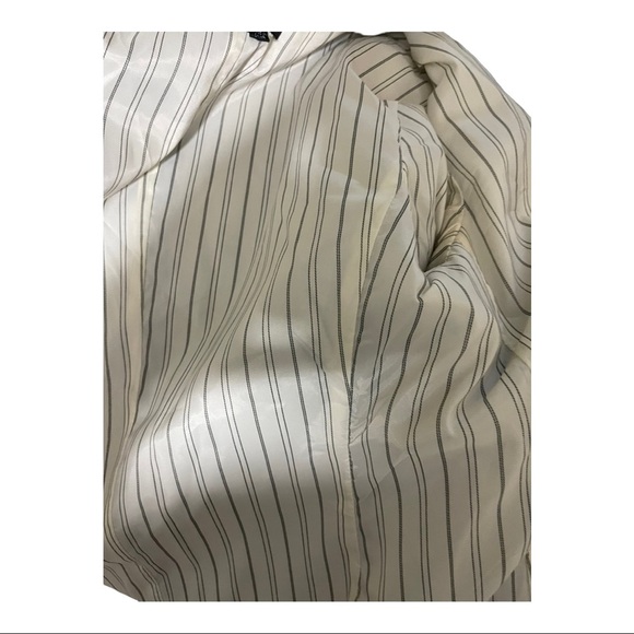 Theory womens chambray blazer 2 buttons lined cotton linen blend size 6 - Picture 10 of 12